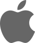 Logo Apple grigio
