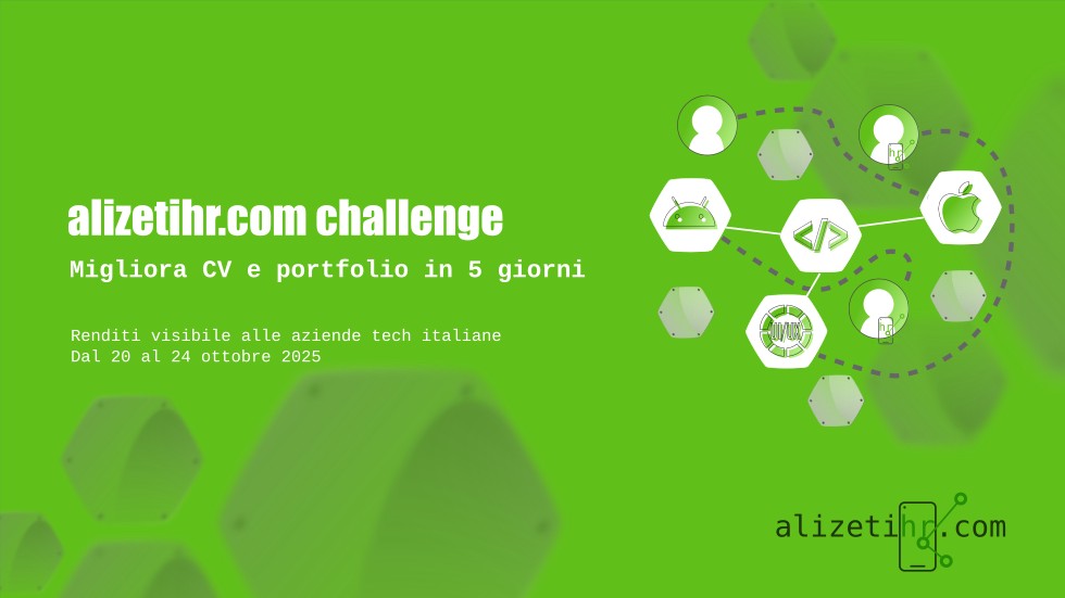 alizetihr Challenge 2025 – 20-24 Ottobre – 5 giorni per migliorare CV e Portfolio